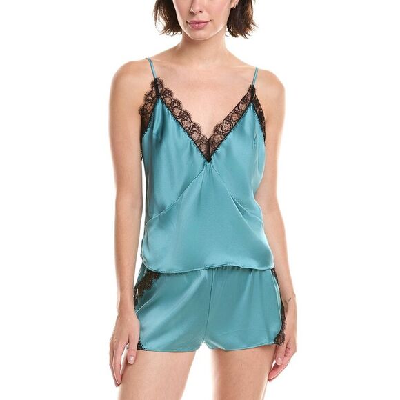 Kiki De Montparnasse Womens  Lace Inset Silk-Blend Cami - Picture 1 of 3